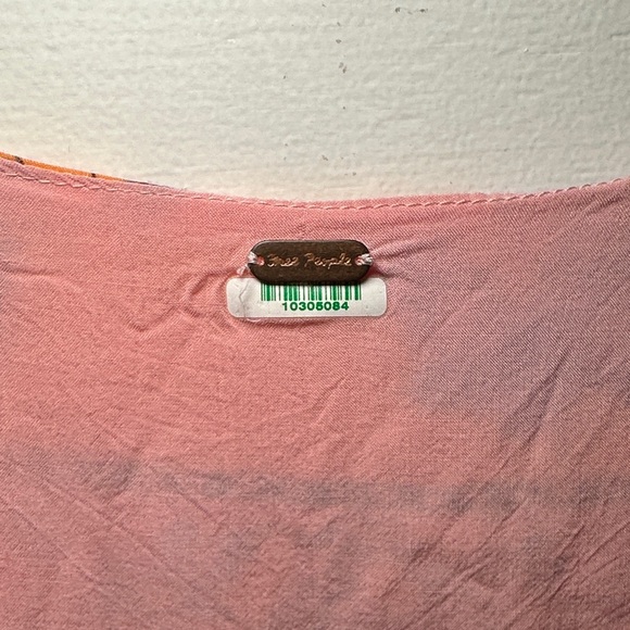 Free People Mixin It Up Long Sleeve Mini Dress Bright Paisley Print - Picture 2 of 14